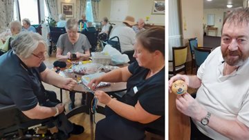 Spud-tacular creations at Stirling care home